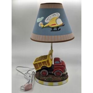 Fantasy Fields Dump Truck Table Lamp Kids Room Transportation Construction New